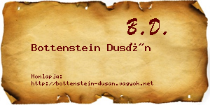 Bottenstein Dusán névjegykártya